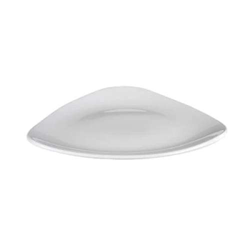 Lotus Triangle Plate 23cm (12) Cc-wh-tr9.1