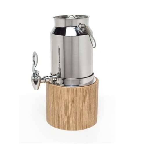 Milk Dispenser With Wooden Base Mdr0005