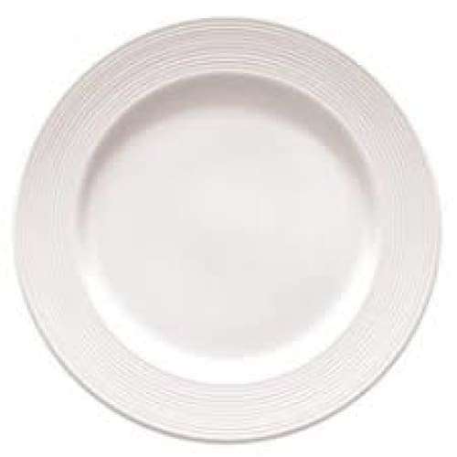 Olive - White - Round Rim Plate 27cm (24) Laol1101027