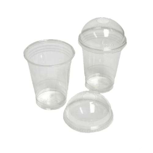 Plastic 230ml Cups & Lids Pcl230ml