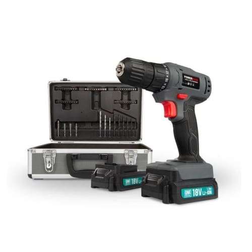 Power e Drill/screwdriver Set 18v Li-ion Poweset1