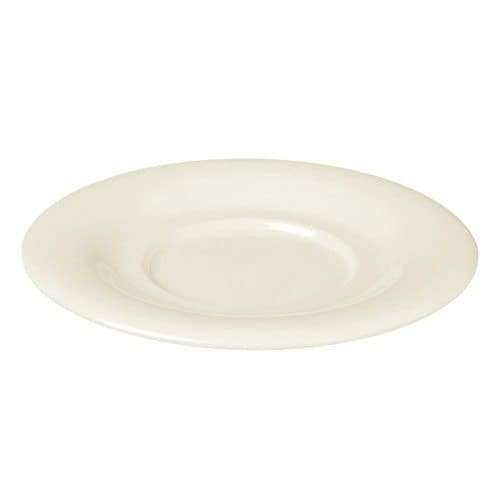 Prima - White - Double Well Saucer 15cm (24) Da-996