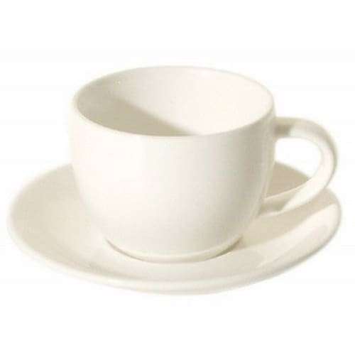Prima - White - Double Well Saucer 15cm (24) Sp-da211