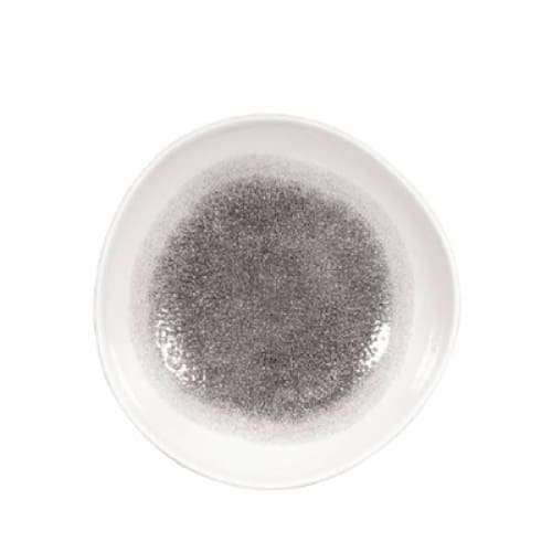 Raku Quartz Black Organic Round Bowl 25.3cm (12) Cc-rkbq-ogb1.1