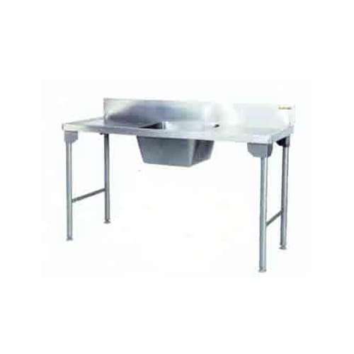 Single Bowl Sink 1600mm Mild Steel Legs Right Sdsn1006o7