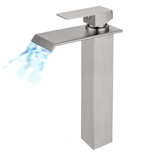 Single Lever Tall Wide Spout Basin Mixer S/steel Chromecater Ssf-22