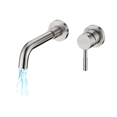 Single Lever Wall Mounted Basin Mixer Copper Chromecater Ssf-13
