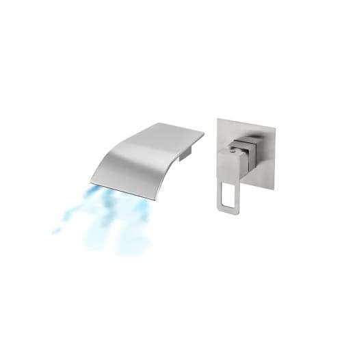 Single Lever Wall Mounted Wide Square Basin / Bath Mixer Chromecater Ssf-27