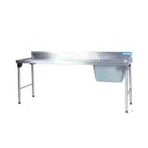 Single Pot Sink 2300mm S/steel Legs Left Ezwh1021o7