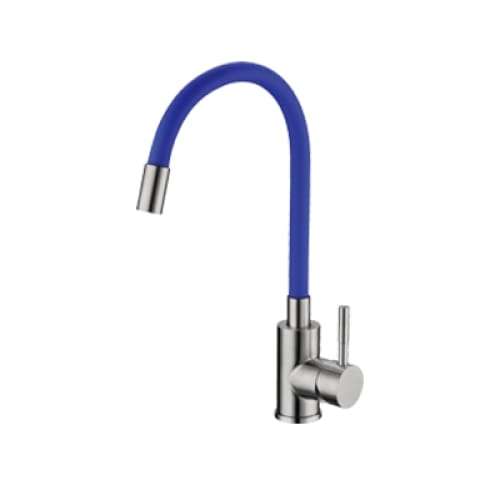 Sink Mixer S/s & Blue Silicone Hose Ssf-8 Blu