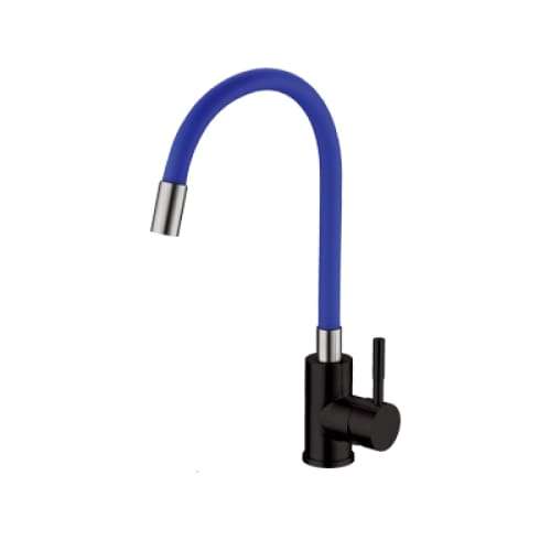Sink Mixer Matt Black & Black Silicone Hose Mbf-8 Blu