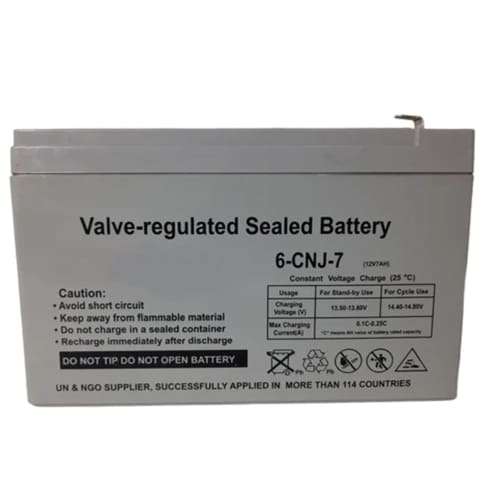 Solarwize Gel/agm Battery 7ah 12v 84wh 100% Capacity Bg0712