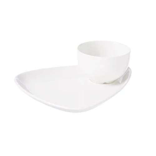 X Squared White - Profile Sauce Dish 9cl (24) Cc-wh-sd3.1