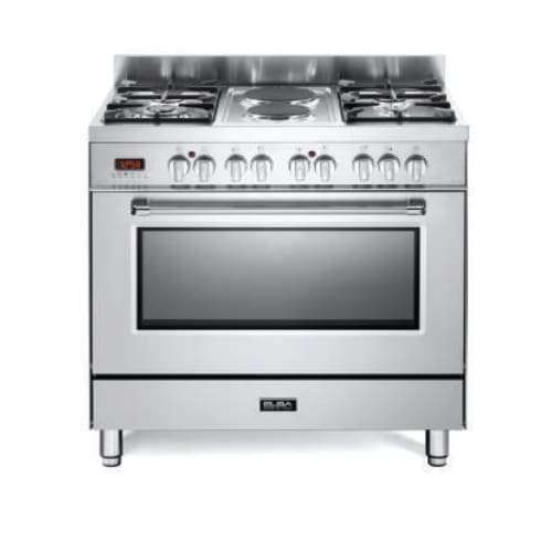 Stainless Steel 90cm 4gas 2 Electric + Elecetric Oven 01/9s4ex737n
