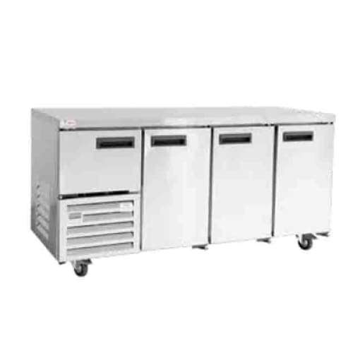 Stainless Steel Underbar Fridge Self Contained Cabinet - 3.5 Door Qub3gh