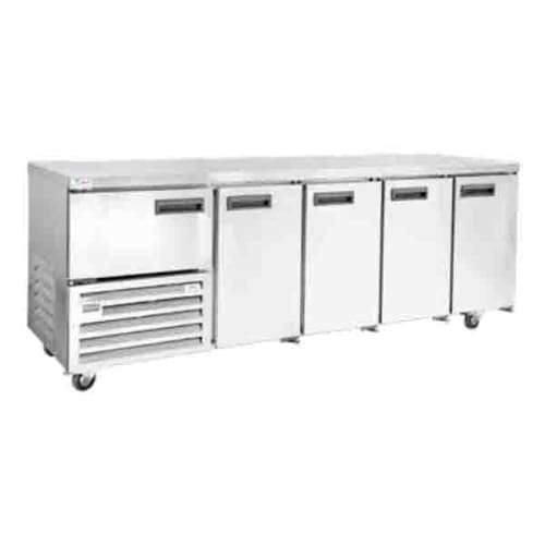 Stainless Steel Underbar Fridge Self Contained Cabinet - 4.5 Door Qub4gh