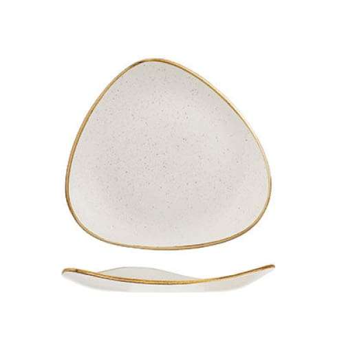 Stonecast - Barley White Triangle Plate 19.2cm (12) Cc-swhs-tr7.1