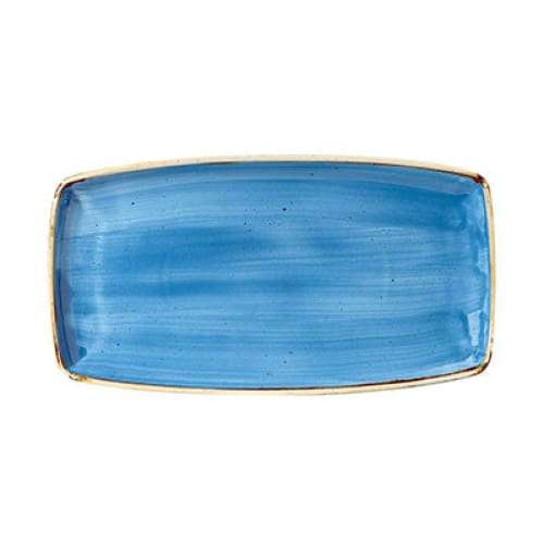 Stonecast - Cornflower Blue Oblong Plate 29.5 x 15cm (12) Cc-scfs-op11.1