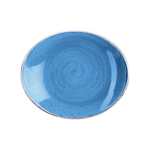Stonecast - Cornflower Blue Oval Plate 19.2cm (12) Cc-scfs-op7.1