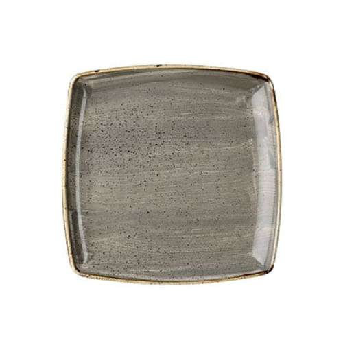 Stonecast - Peppercorn Grey Deep Square Plate 26.8cm (6) Cc-spgs-ds10.1