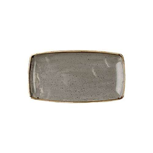 Stonecast - Peppercorn Grey Oblong Plate 35x18.5cm (6) Cc-spgs-op14.1