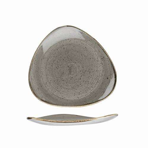 Stonecast - Peppercorn Grey Triangle Plate 31.1 Cm (6) Cc-spgs-tr12.1
