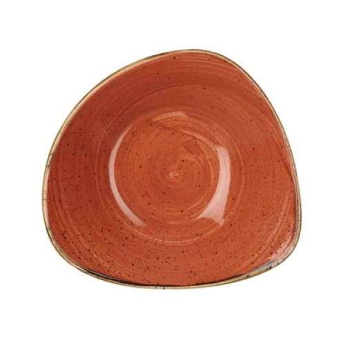 Stonecast - Spiced Orange Triangle Bowl 18.5cm (12) Cc-ssos-trb7.1