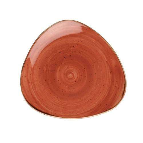 Stonecast - Spiced Orange Triangle Plate 22.9cm (12) Cc-ssos-tr9.1