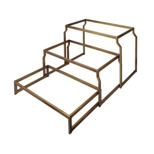 Vintage Three Step Riser Steel t Collection Bronze Gn1/1 Tsr0003