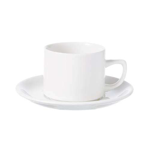Whiteware - White - Maple Saucer 15cm (24) Cc-wh-tsol.1