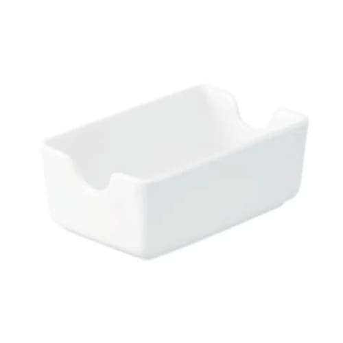 Whiteware - White - Sugar Sachet Holder 11 x 7cm (6) Cc-wh-sh.1