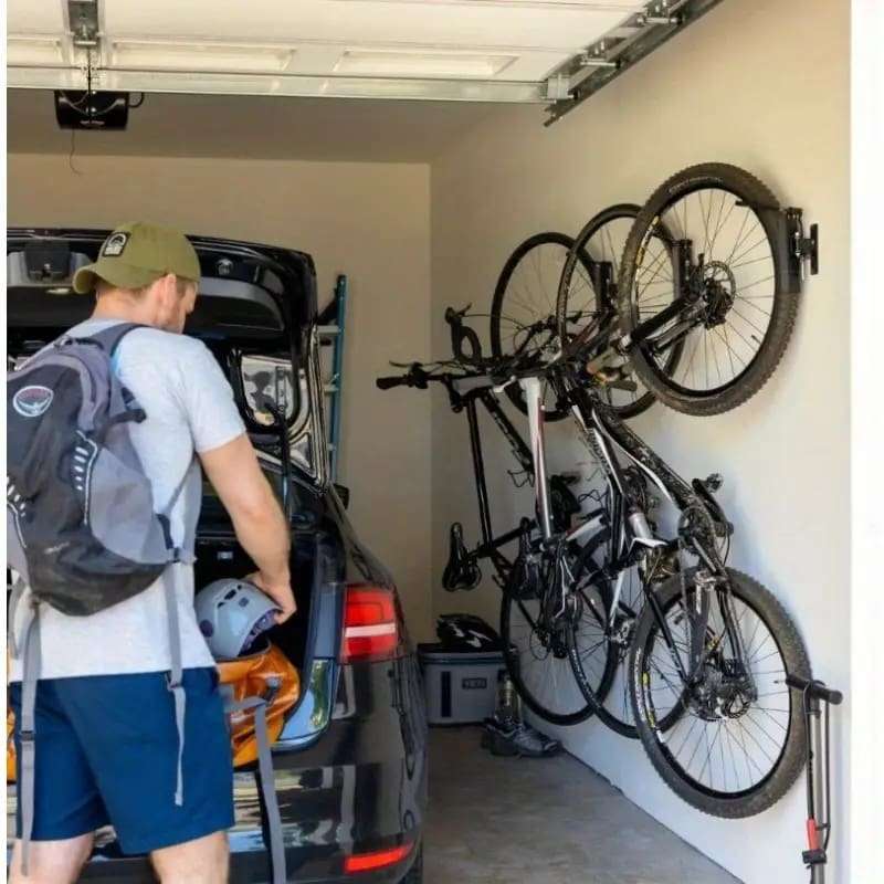 Swivel Bike Wall Mount Rack | Space-Saving Garage Storage