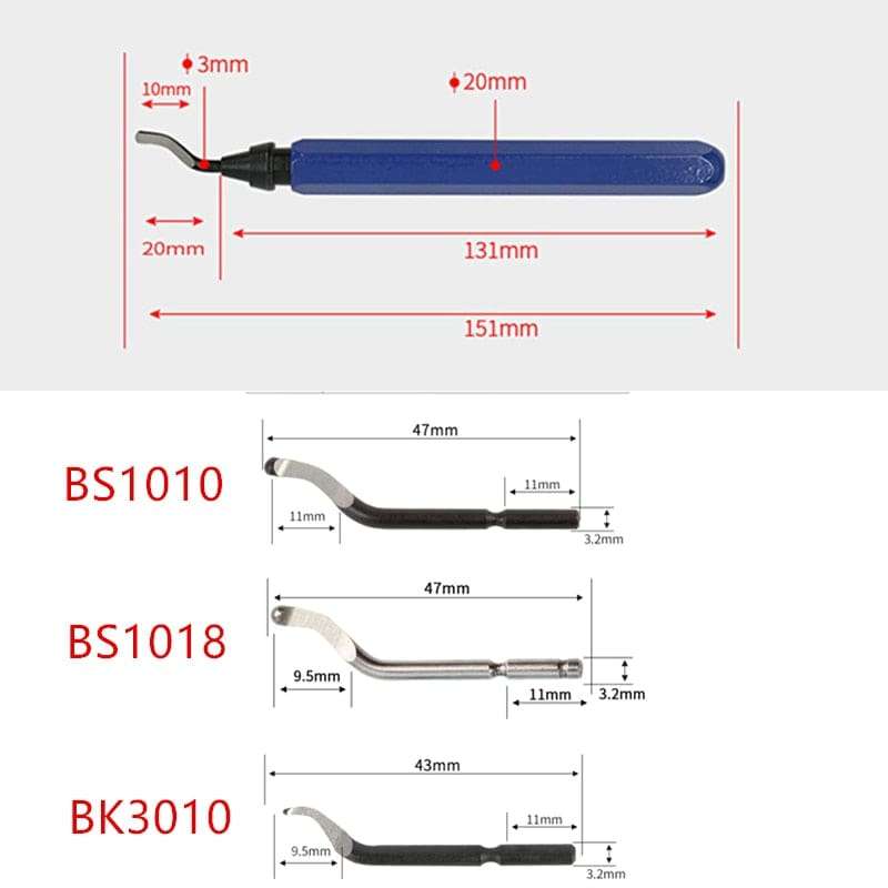 RB1000 Metal Handle Scraper Deburring Tool Handle Remover Cutting Tool
