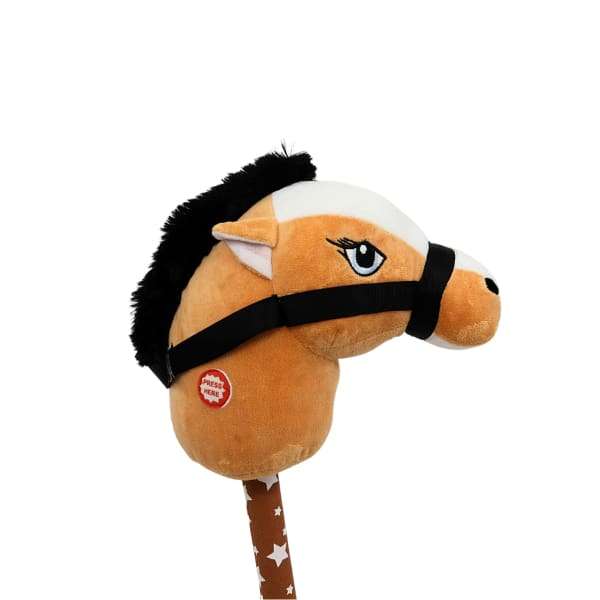 Xtreme Xccessories Brown and Black Horse Riding Stick, Plush Horse Stick