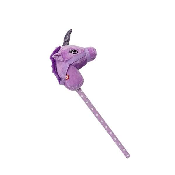 Xtreme Xccessories Plush Unicorn Head On A Stick Hobby Horse with sounds