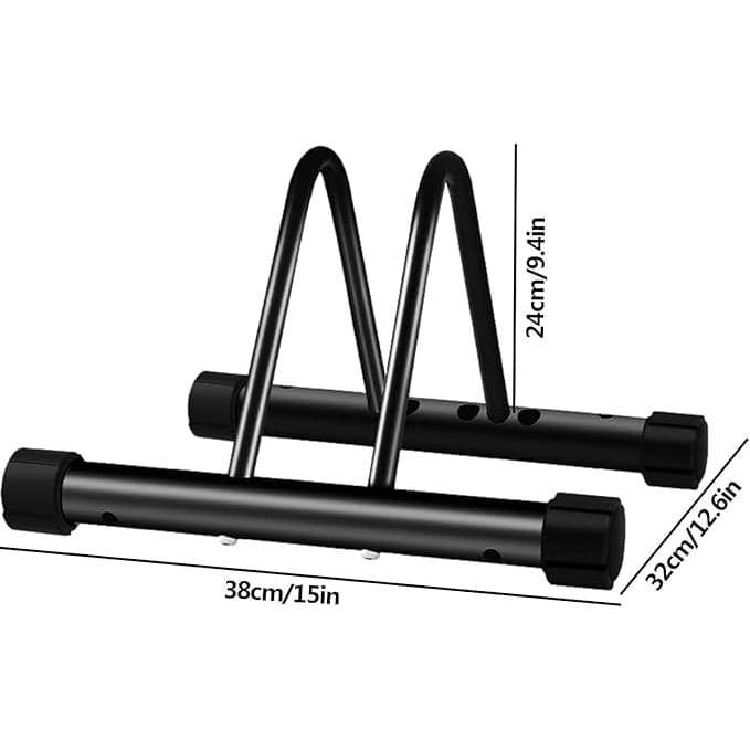 Adjustable Single Bicycle Floor Stand  Compact & Heavy-Duty