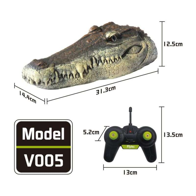 Xtreme Xccessories RC Boats Ship Novelty Toys Simulation Crocodile Head 2.4G Remote Control Funny...