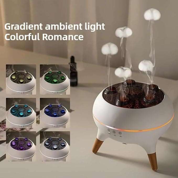 Aromatherapy Humidifier with 7-Color Lights & Remote Control  250ml Capacity