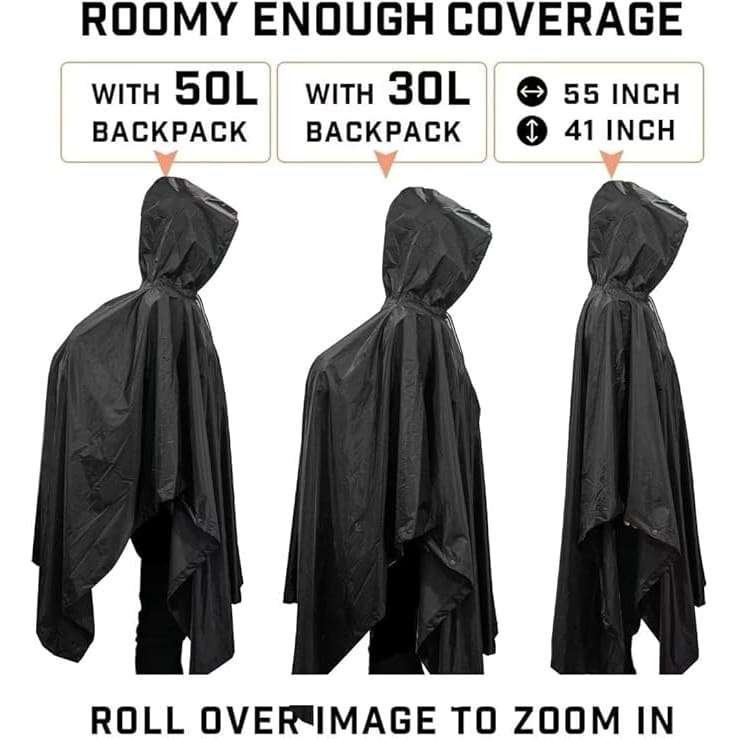 Ultra-Light Waterproof Poncho | Compact Rain Protection