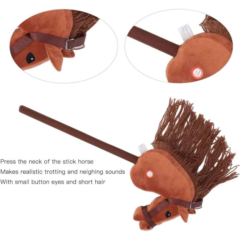 Xtreme Xccessories Horse Riding Stick, Plush Horse Stick with sound