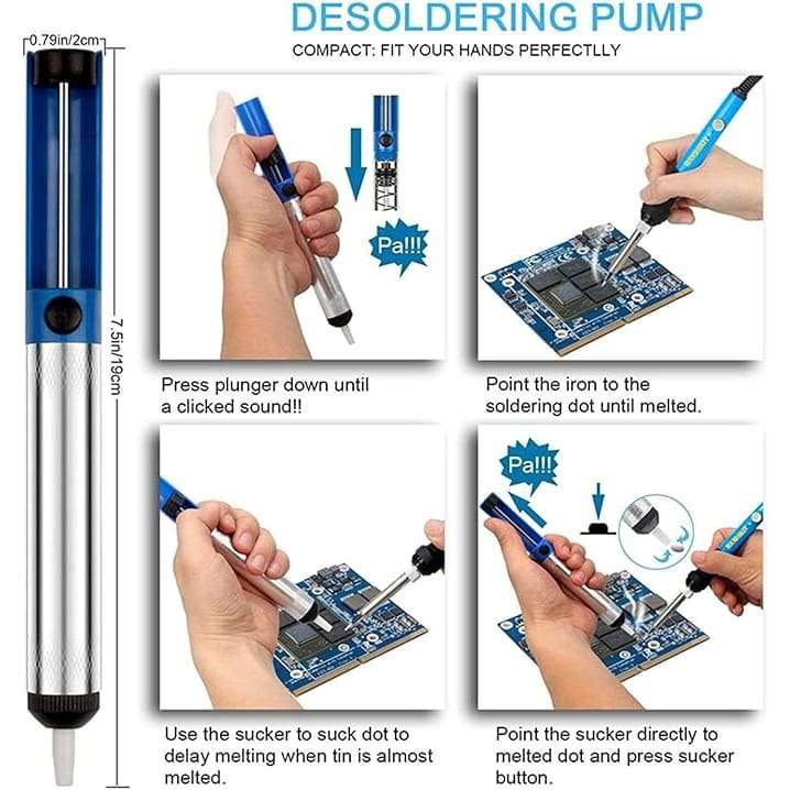 Reliable Soldering Iron Hand kit 90W Digital Soldering Iron kit Electric Soldering Iron with Mult...