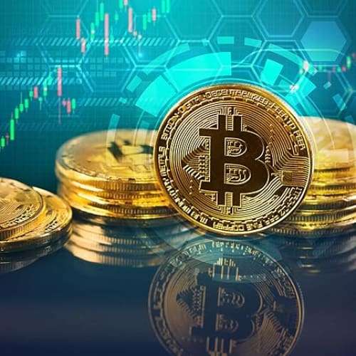 Bitcoin Commemorative Coin 24K Gold Plated, 3mm BTC Cryptocurrency, Collectible Coin with Protect...