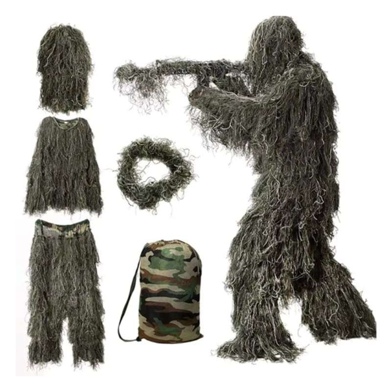 Xtreme Xccessories 3D Grass Style Green Forest Ghillie Suit Sniper Tactical Paintball Game Camouf...