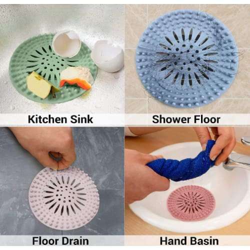 Silicone Drain Strainer for Kitchen and Bathroom