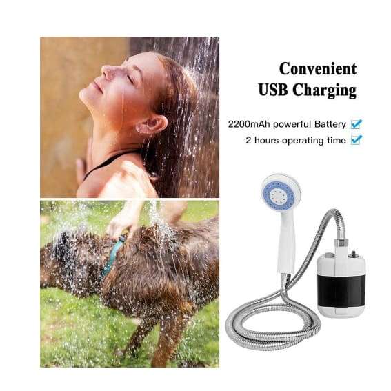 Rechargeable Portable Outdoor Shower