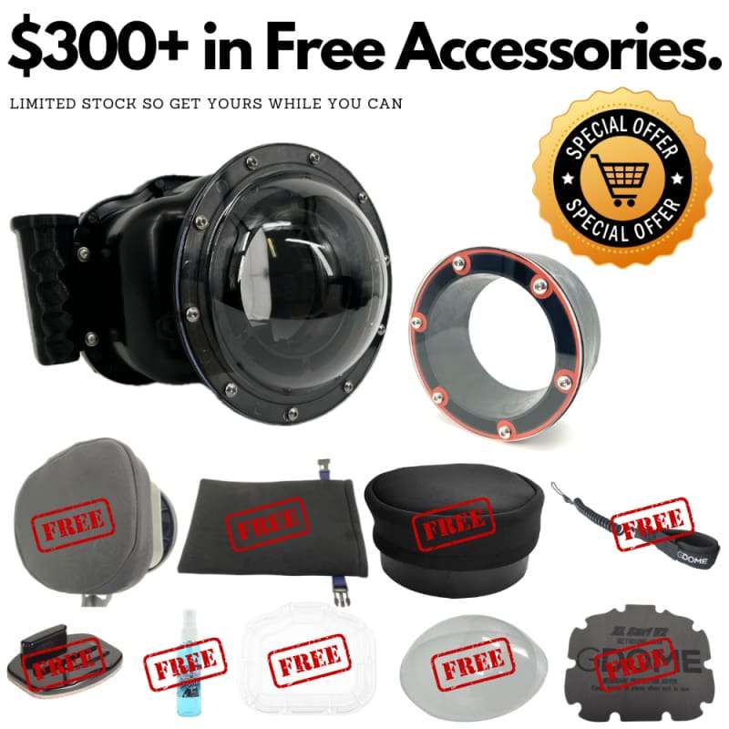 GDome XL V3 Fusion Creator Combo (with side trigger system): Universal Underwater | Water Housing...