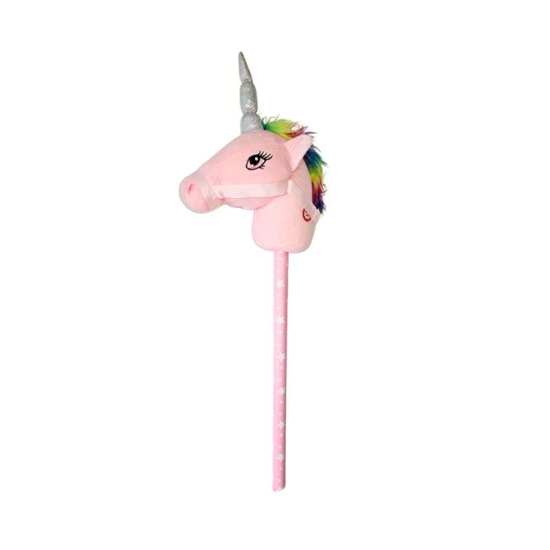 Xtreme Xccessories Pink/Rainbow  Plush Hobby Horse  Unicorn with Neighing Sound