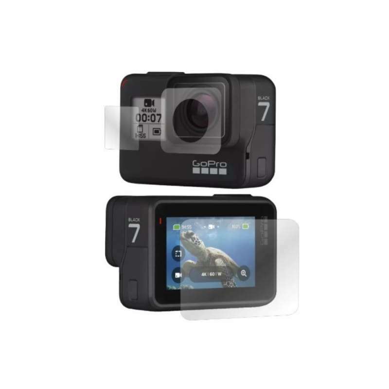 Hero 7 | 6 | 5 Tempered Glass Screen Protector (Front Lens & Back Screen)