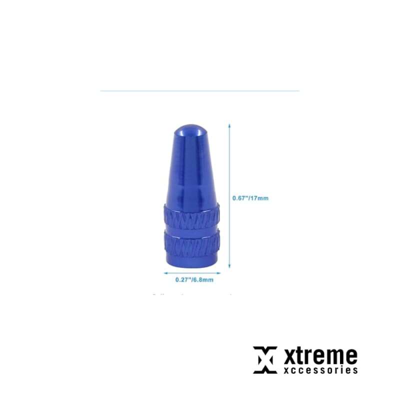Bicycle Valve Caps 2 pcs BLUE