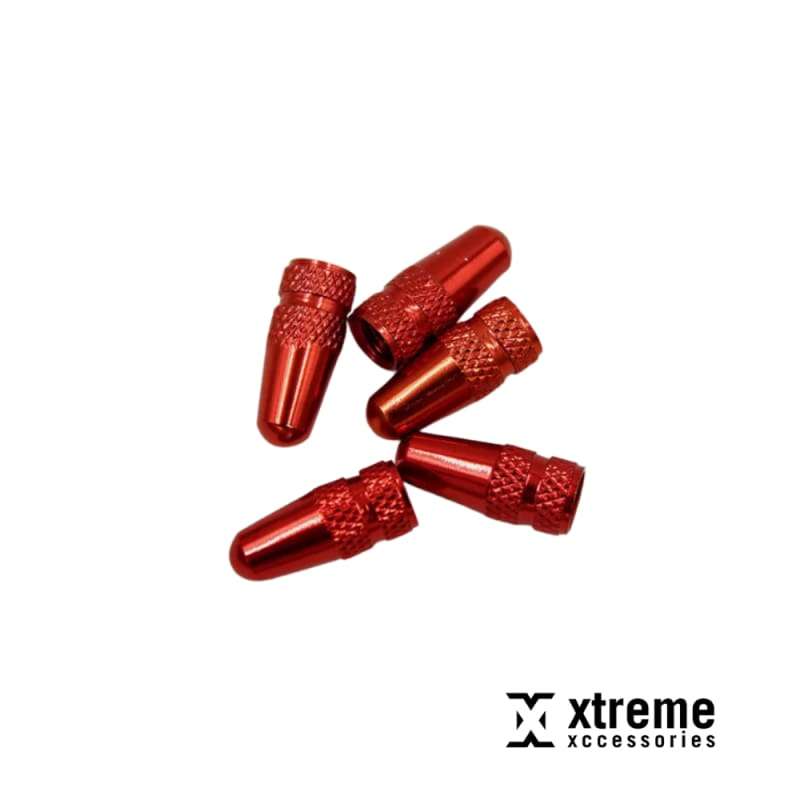 Bicycle Valve Caps 2 pcs RED